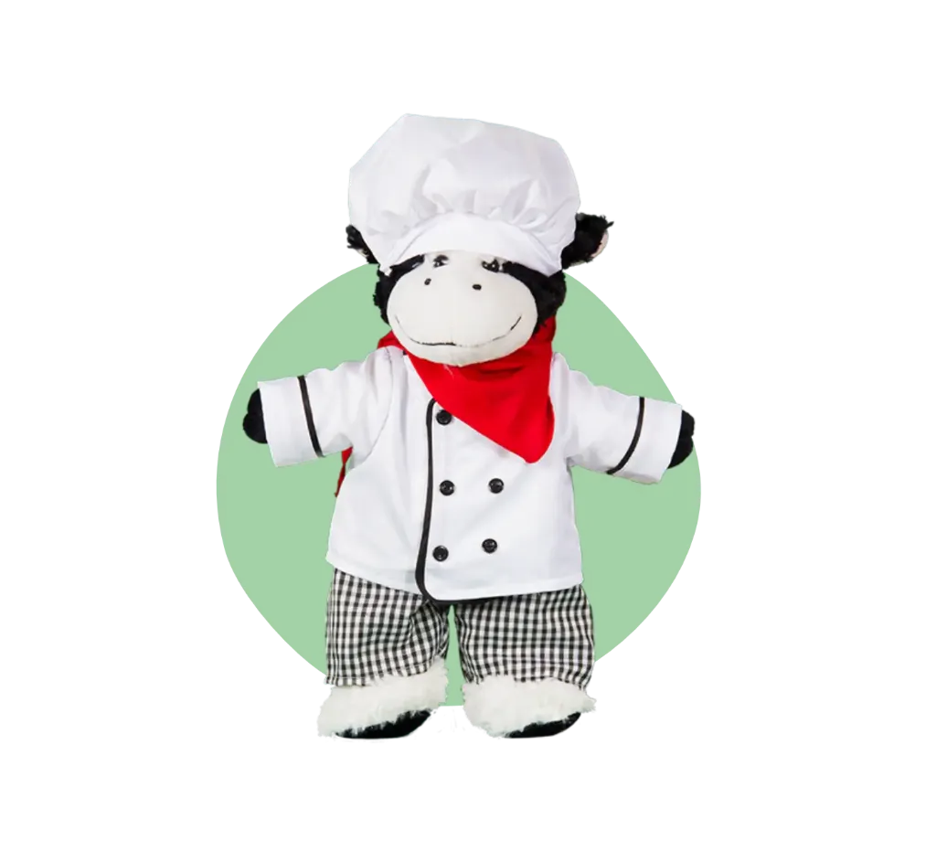 Koe_Teddybeer_Chef_Kok_Outfit_knuffel_build_a_bear_teddybeer_MaakeenBeer.webp