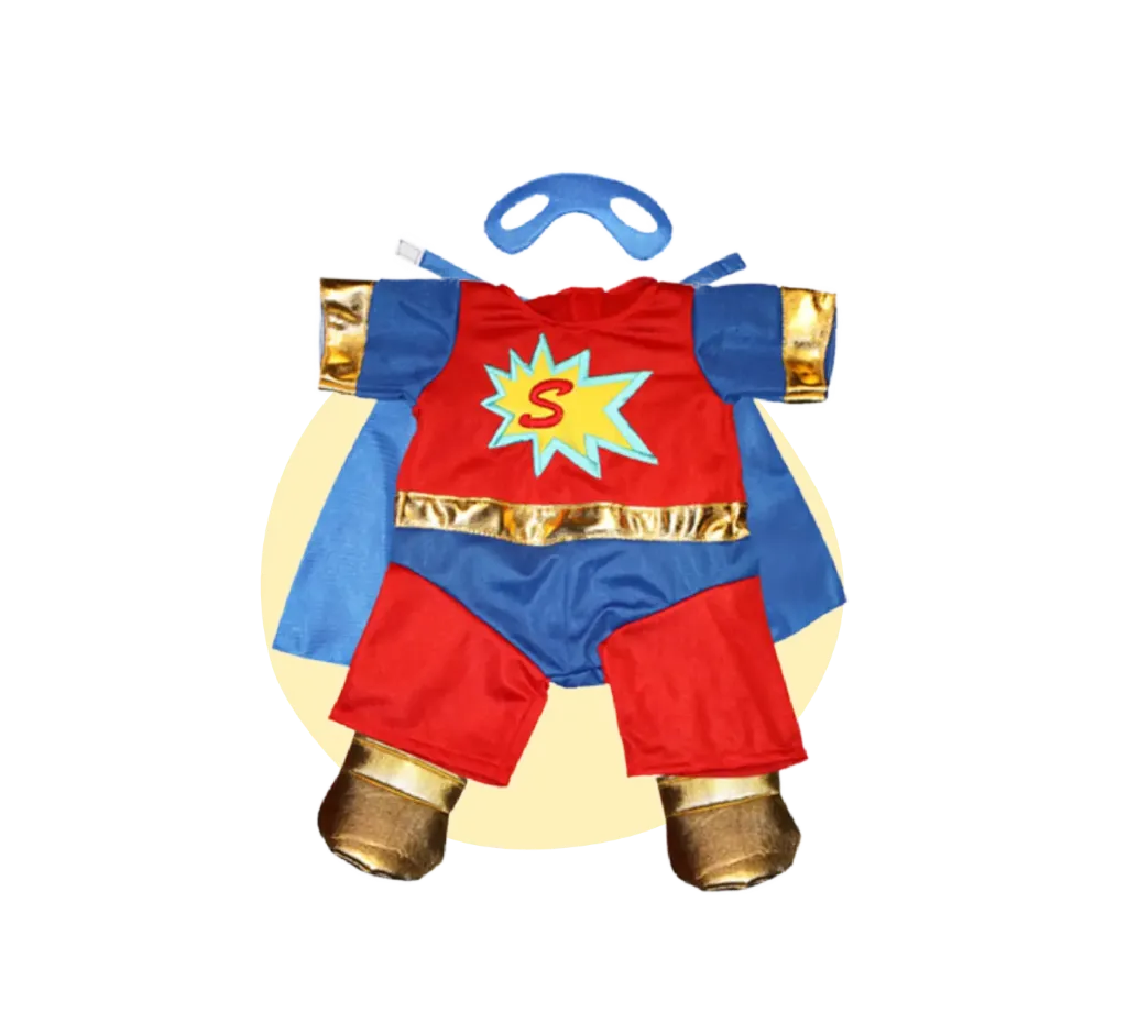 Superbeer outfit met cape en masker