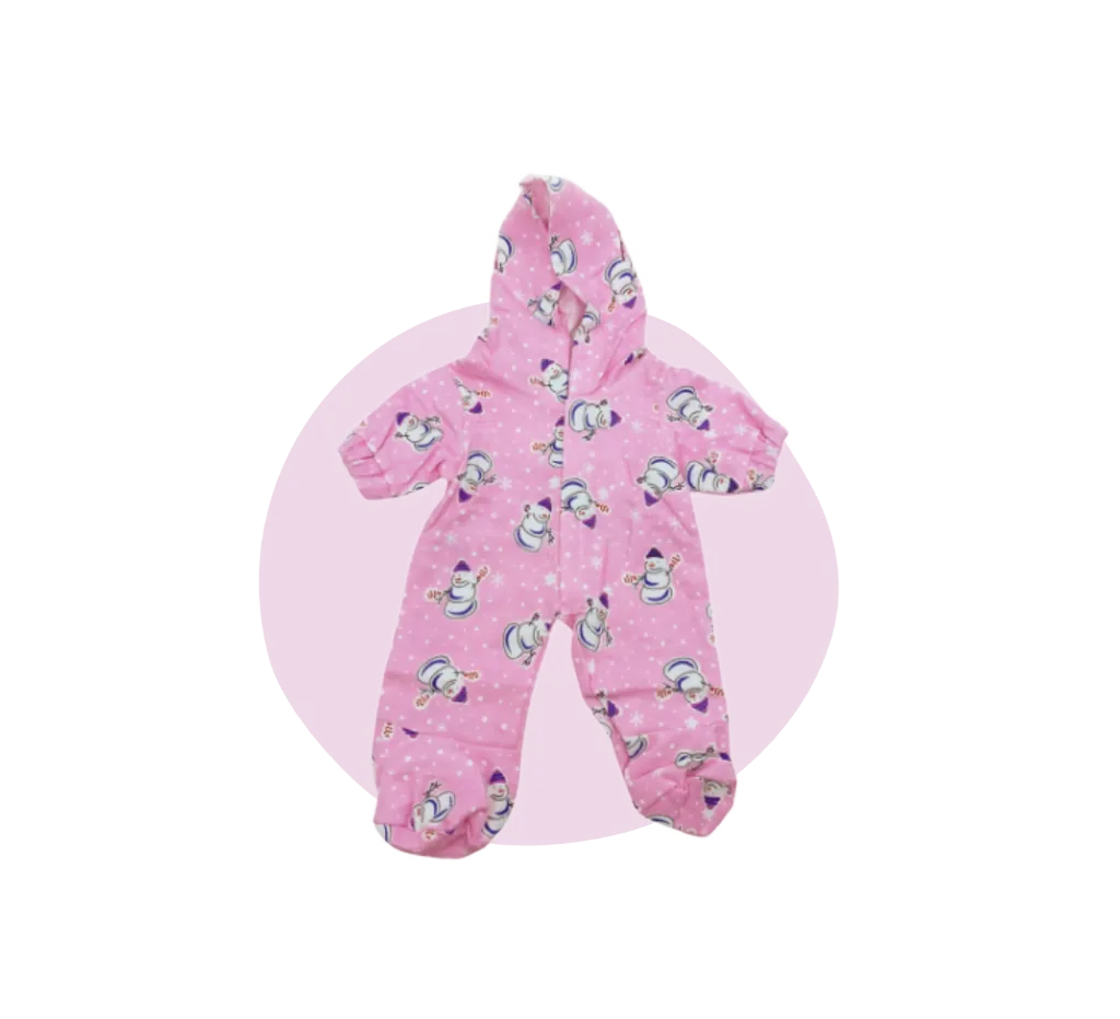 Roze Sneeuwman Onesie